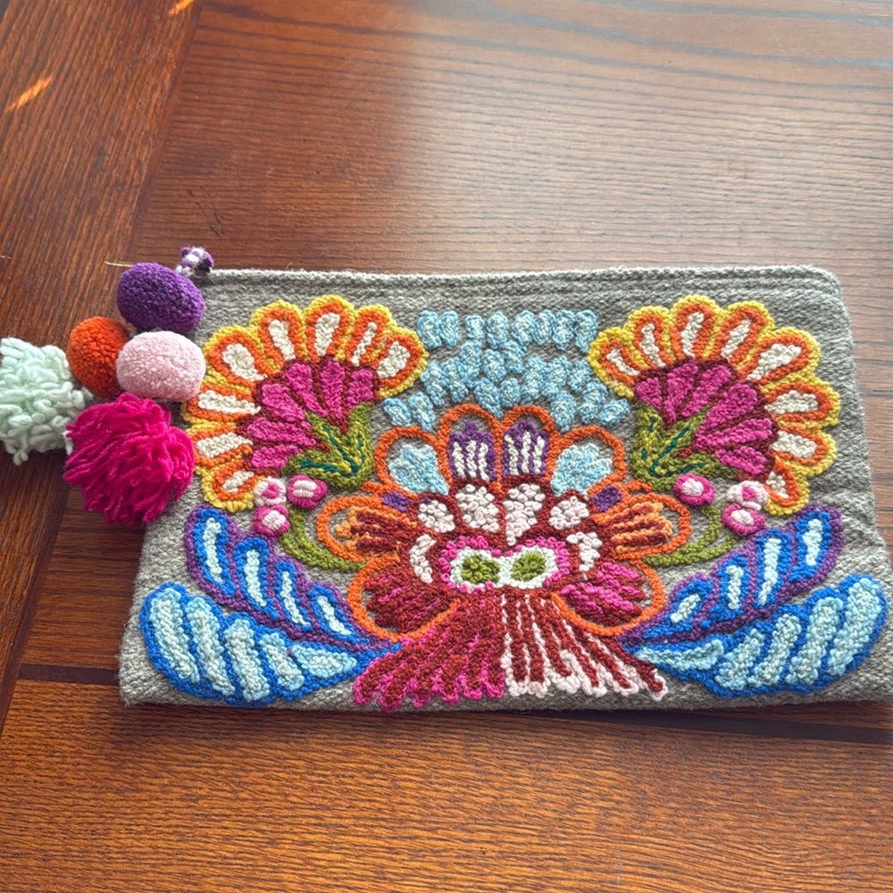 Noonday clutch zippered bag